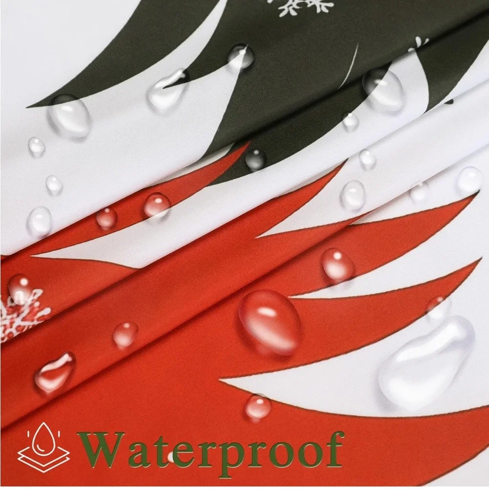 Christmas colorful artsy Tree Shower Curtain